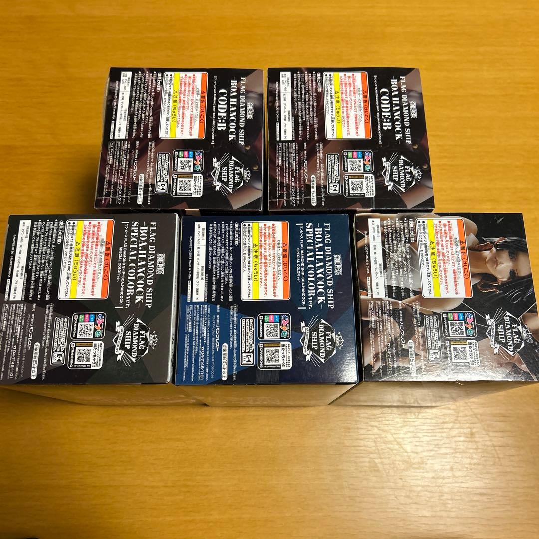 ワンピース フィギュア フラッグダイヤモンドシップ ハンコック 4種5体セット