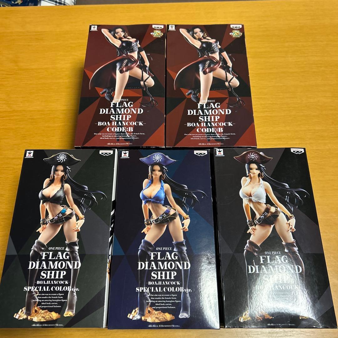 ワンピース フィギュア フラッグダイヤモンドシップ ハンコック 4種5体セット