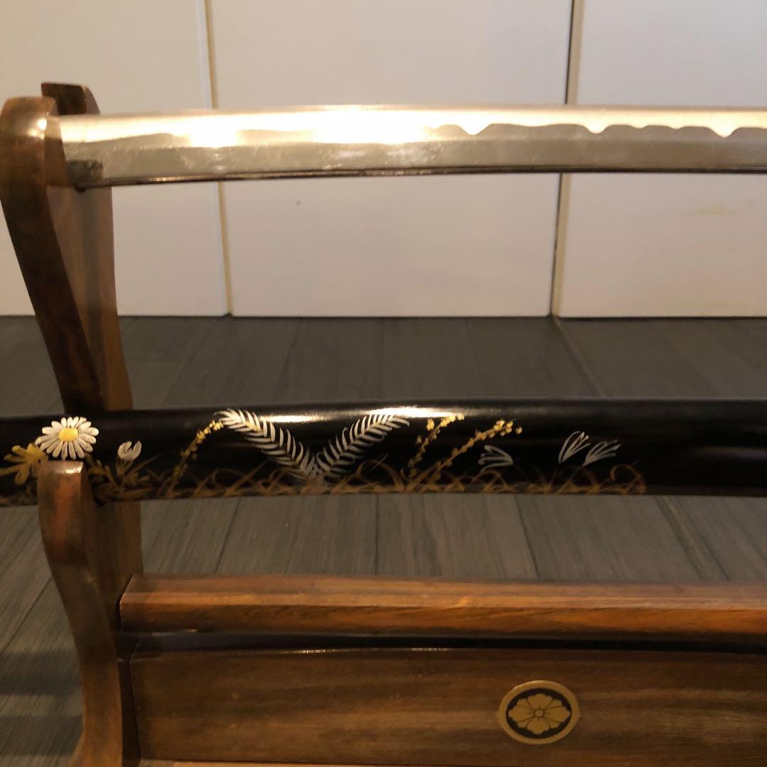 kh　高級模造刀　居合刀　茶拵え　亜合金刀身　名刀　　刀袋あり