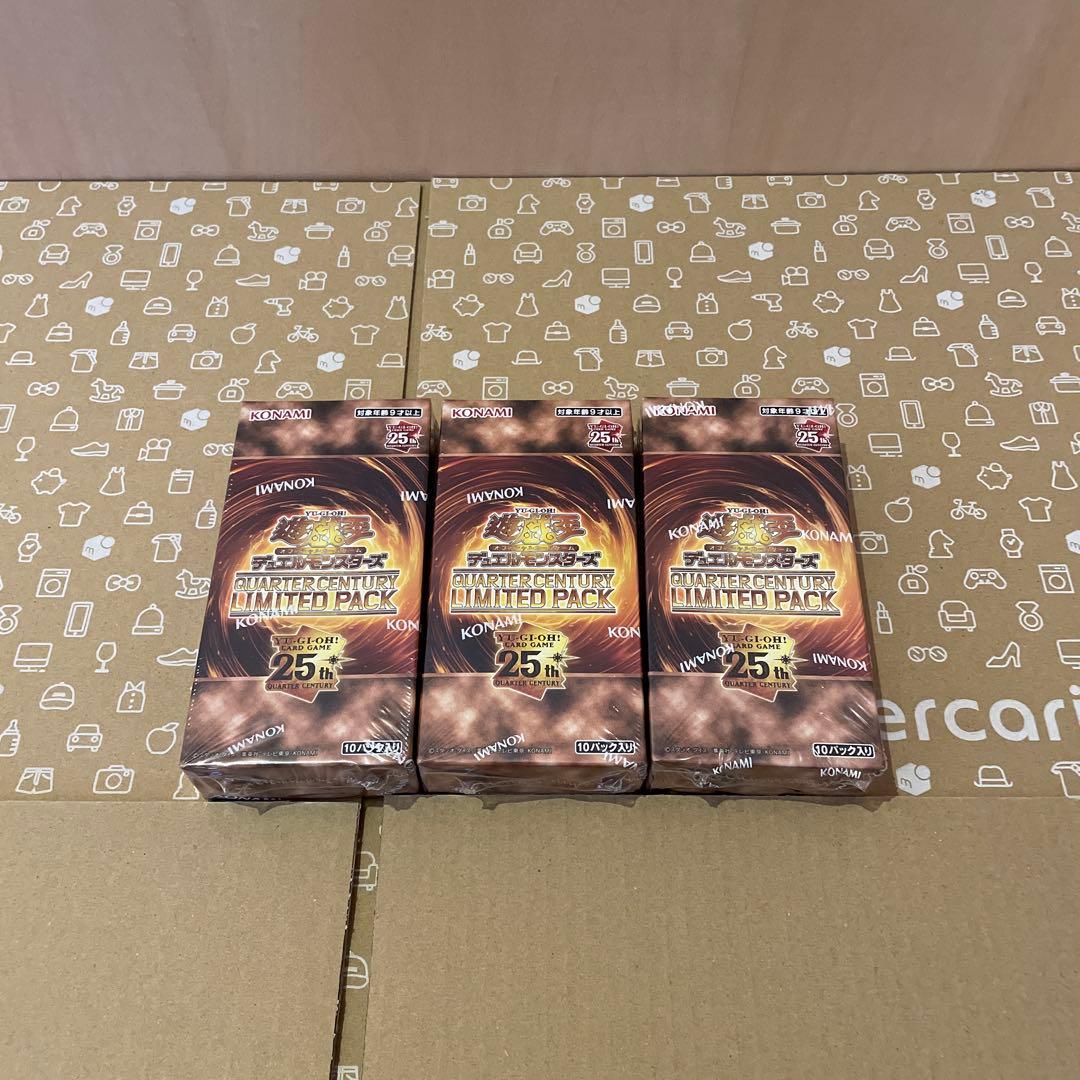 遊戯王QUARTER CENTURY LIMITED PACK 3BOX