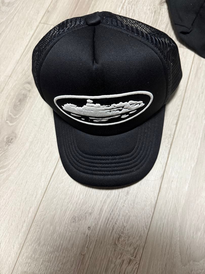 corteiz黒 メッシュキャップ