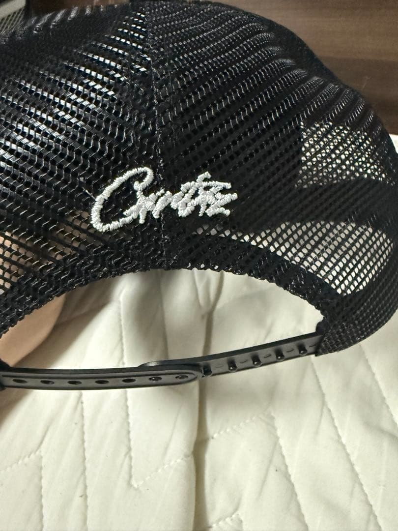 corteiz黒 メッシュキャップ