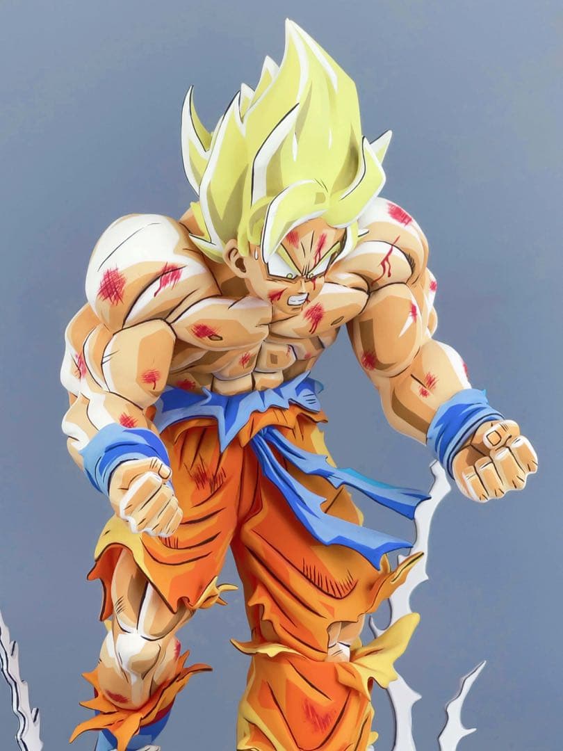 ナメック星 超サイヤ人 孫悟空 二次元ペイント　ドラゴンボールフィギュア