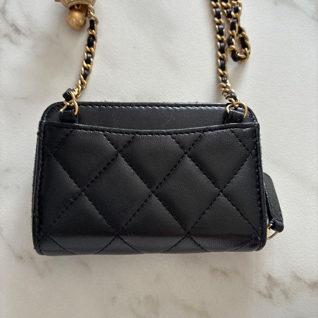 チ*エ様 美品　CHANEL シャネル　ミニミニマトラッセ　チェーンウォレット