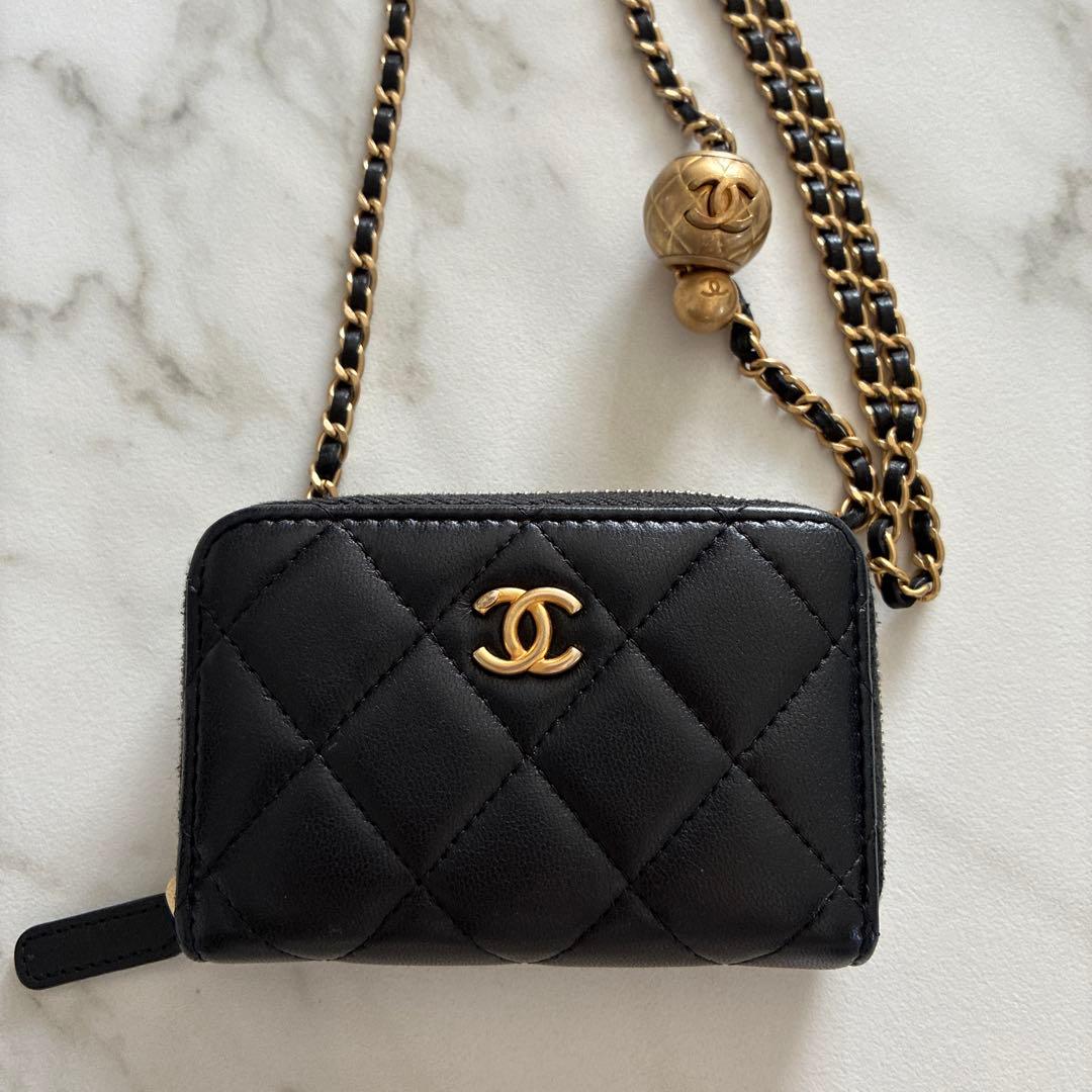 チ*エ様 美品　CHANEL シャネル　ミニミニマトラッセ　チェーンウォレット