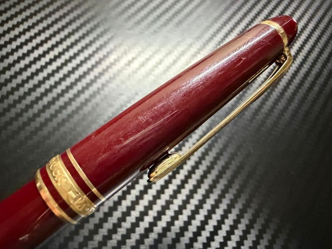 モンブラン マイスターシュテュック 144 ボルドー 全金 B 太字 万年筆
