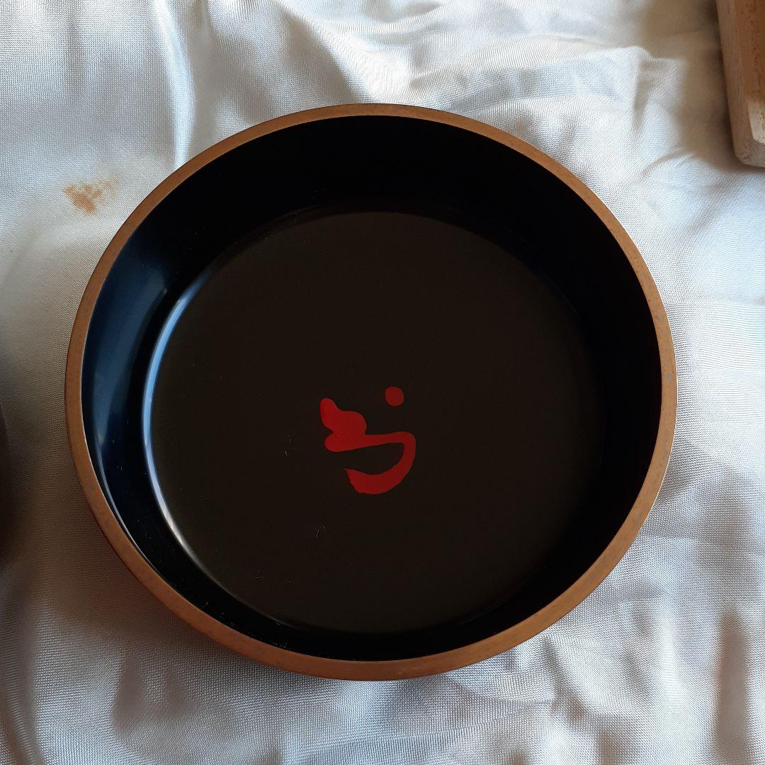 梅花紋　蒔絵中棗