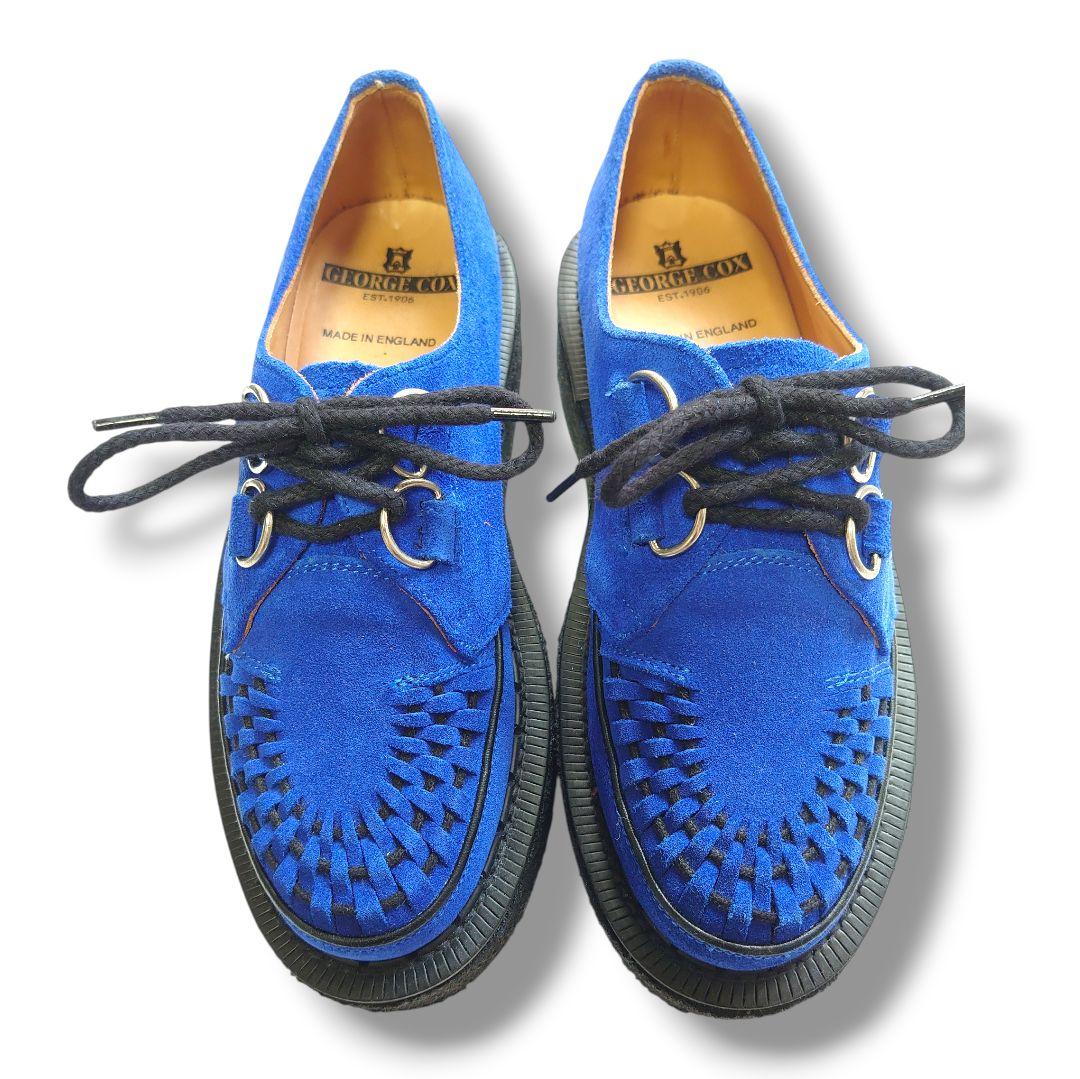 f*e様 ジョージコックス　UK6 ブルー　ラバーソール　状態良