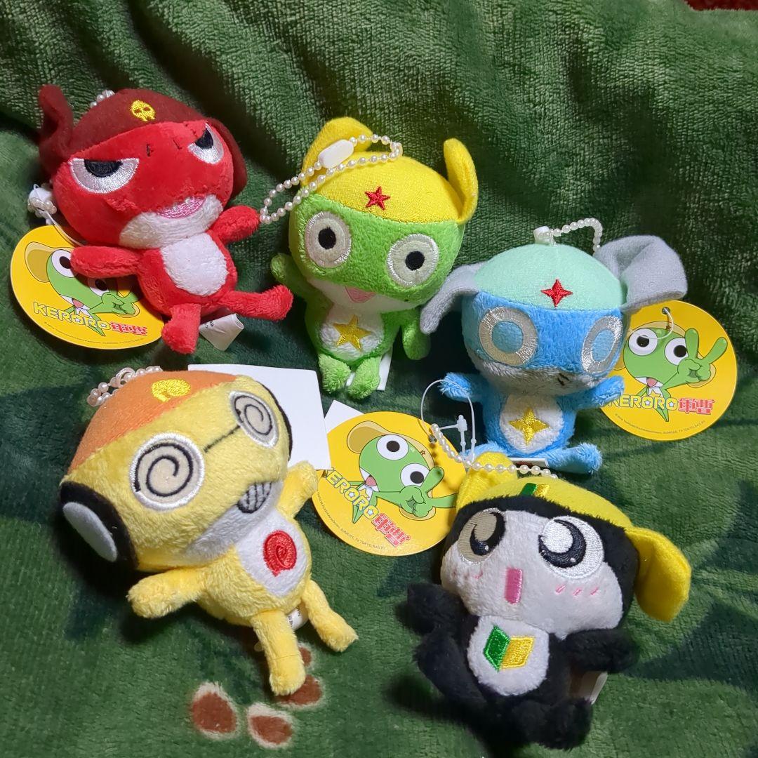 ケロロ軍曹 ♡マスコット５点セット【年代不明☆袋無し☆長期保管品】