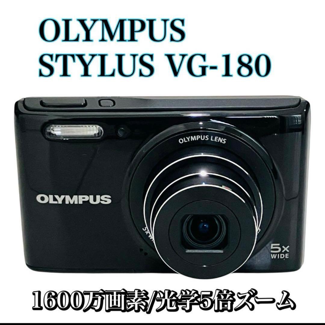 極美品 OLYMPUS STYLUS VGー180 ブラック 完品