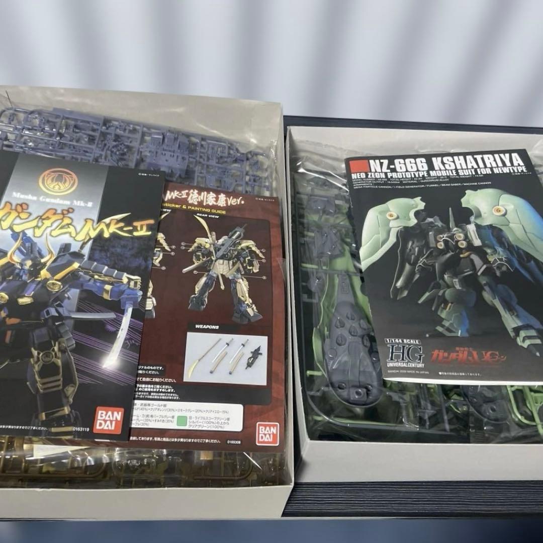 MG1/100武者ガンダムMk-2徳川家康Ver.HGUC1/144クシャトリア