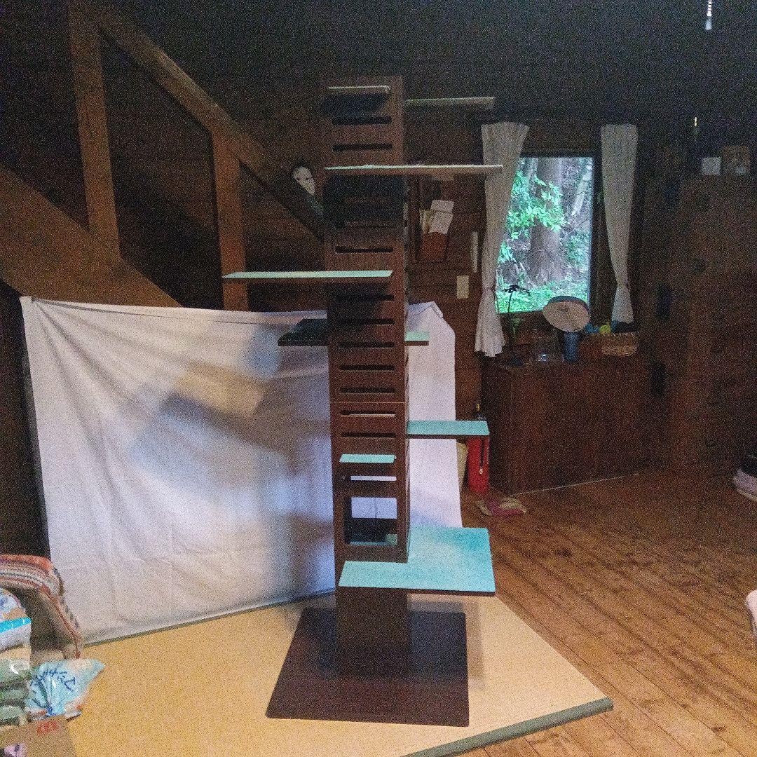 necobaco T 木製キャットタワー