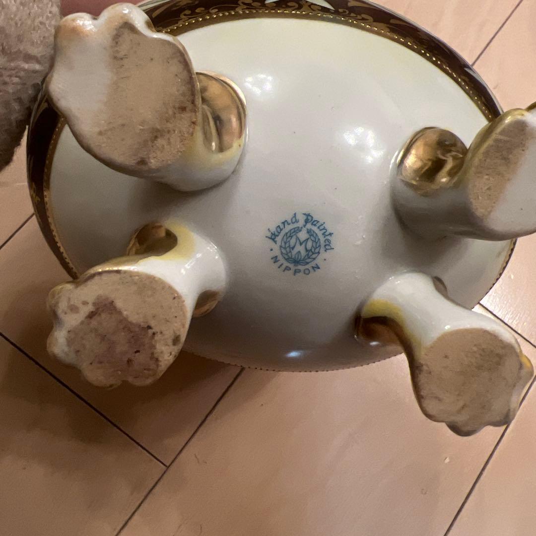 nippon noritake hand paintedもりあげ希少アンティーク