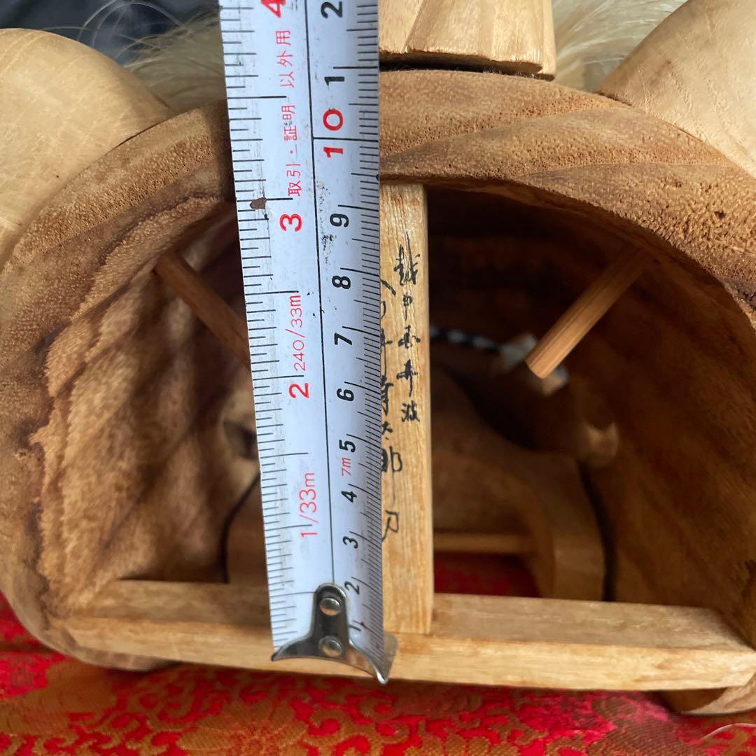 井波彫刻　大型獅子頭 富山県　今井幸太郎作　木彫り アンティーク 祭り 魔除け