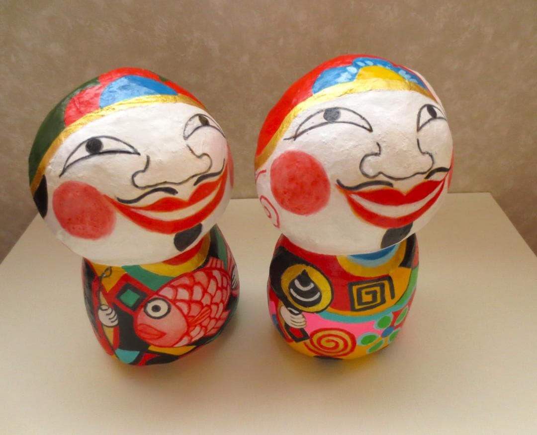 張り子人形　恵比須大黒様　ボムボムブリンさん専用