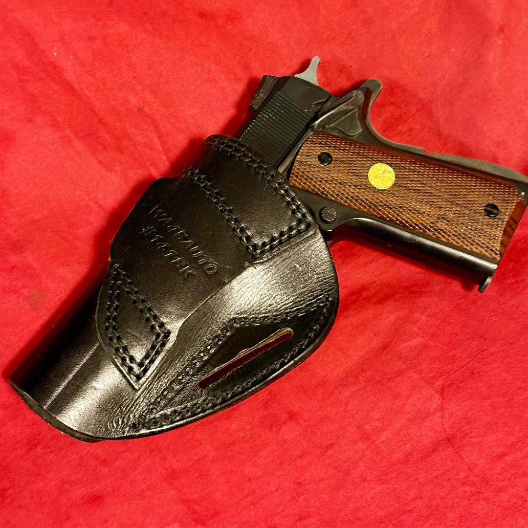 整備済 革製 ウェスタンアームズ ヒップ ホルスター オートマチック ガバメント