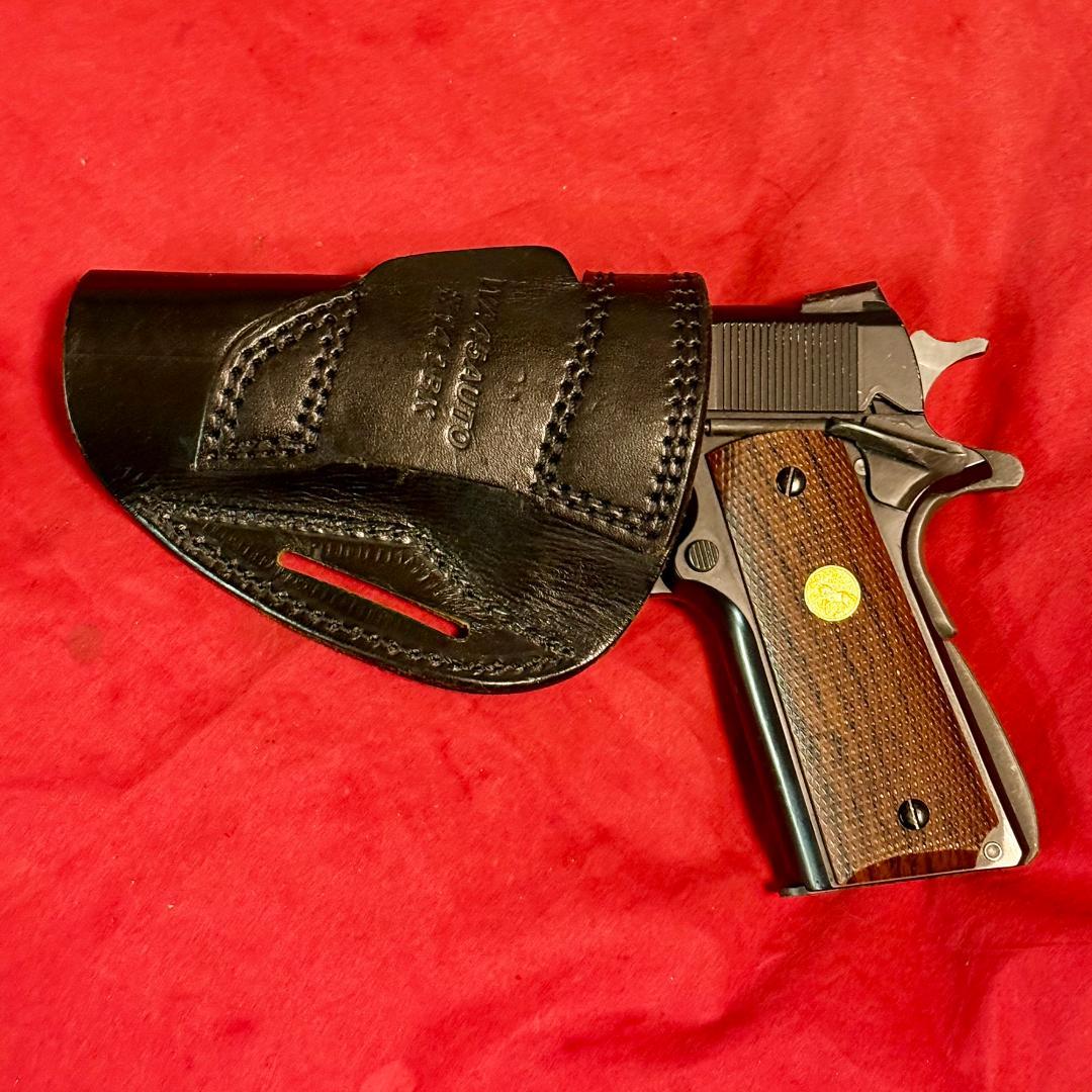 整備済 革製 ウェスタンアームズ ヒップ ホルスター オートマチック ガバメント