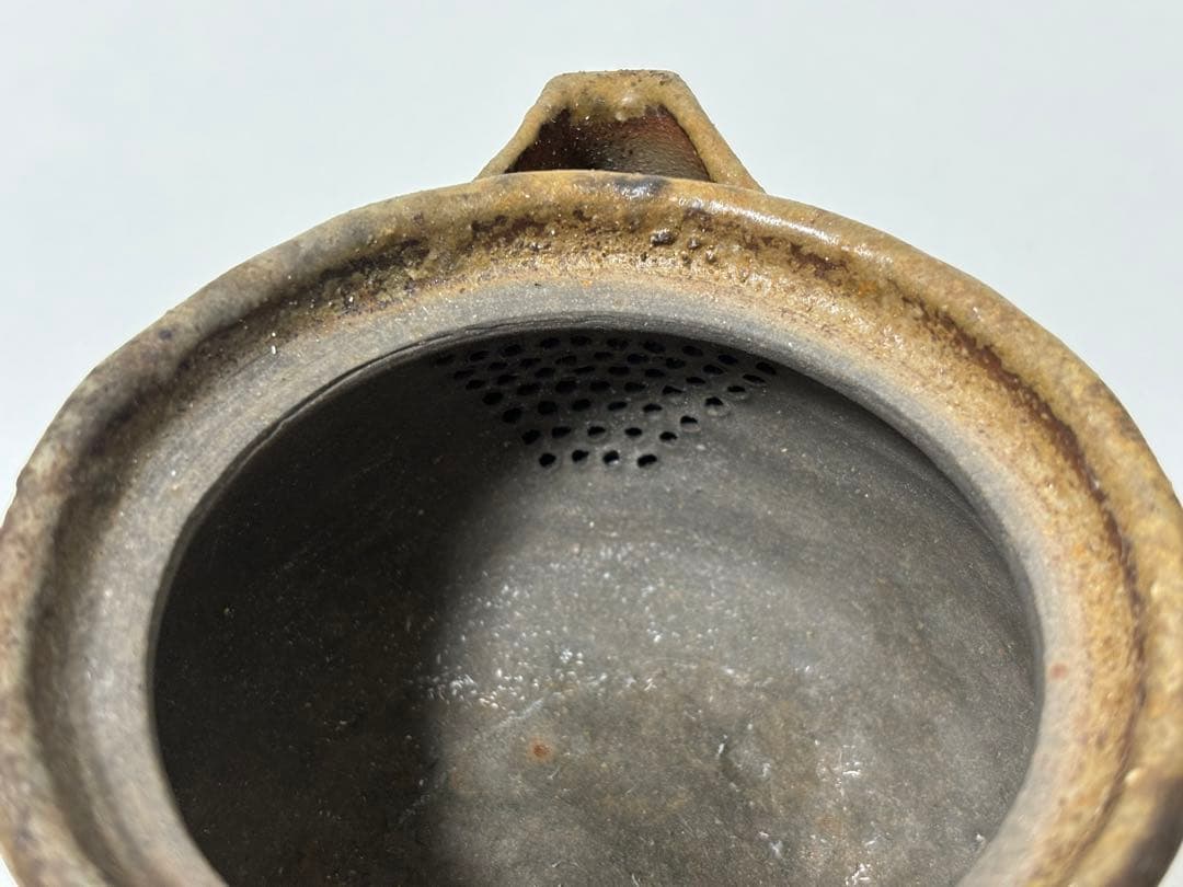 ⑫備前焼 宝瓶 登り窯 ザクロ 柘榴 手びねり 急須