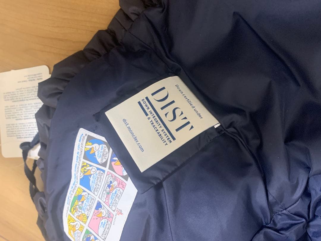 MONCLER 新品ネイビー フリル付きダウンジャケット12-18