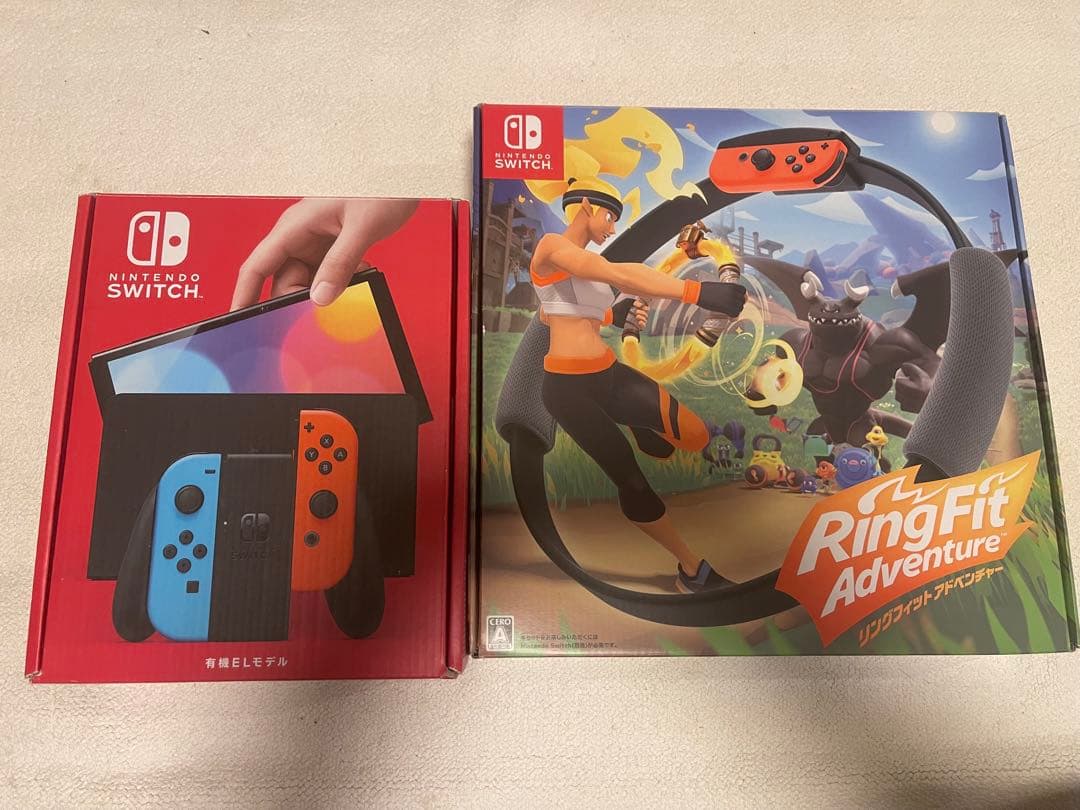 【美品】Nintendo Switch有機ELモデル 本体＋リングフィットセット