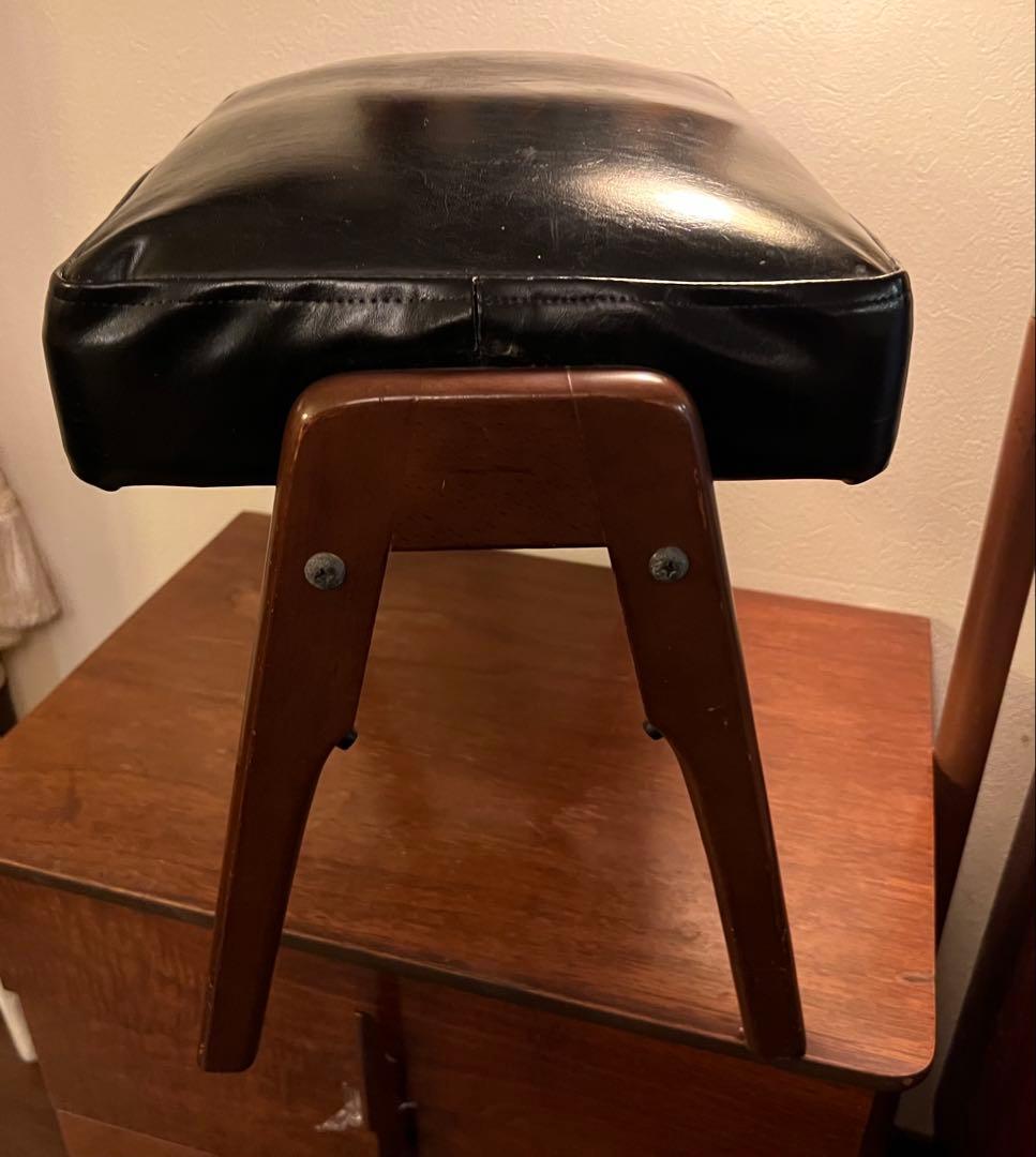 富士ファニチア　オットマン　スツール　ミッドセンチュリー　北欧　難あり