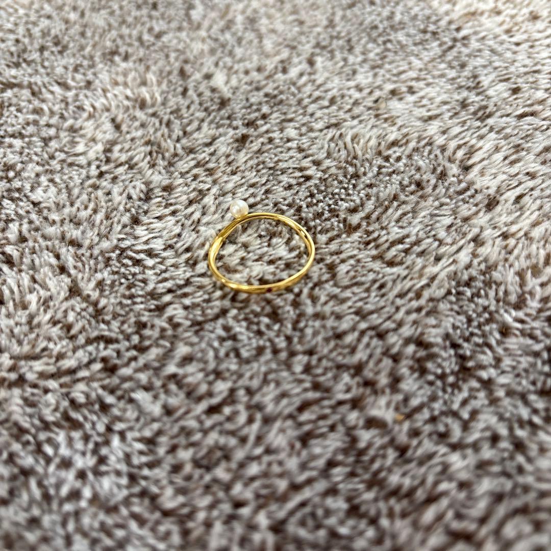 Little emblem k18 パールのついた指輪