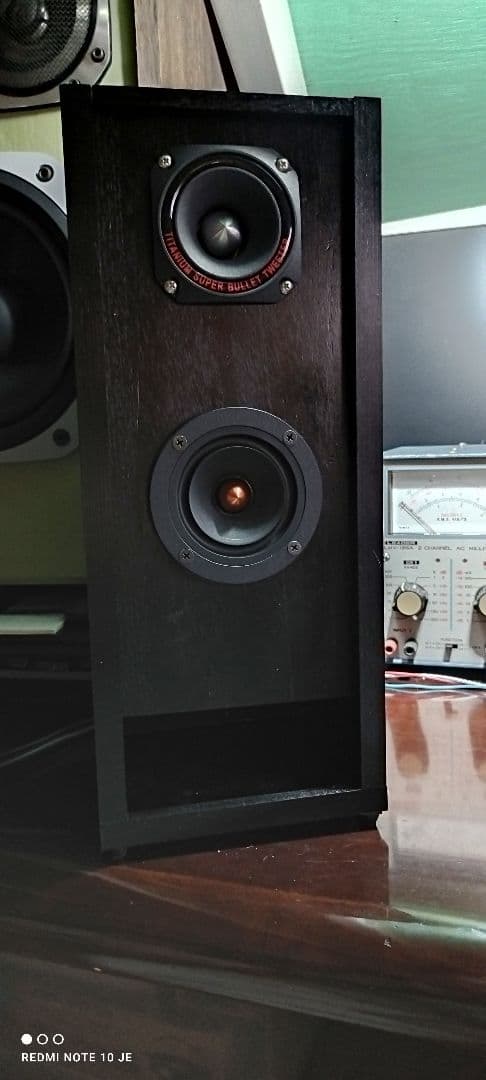 (良いね値下げ後１週間で終了)自作 2ウェイスピーカー ブラック