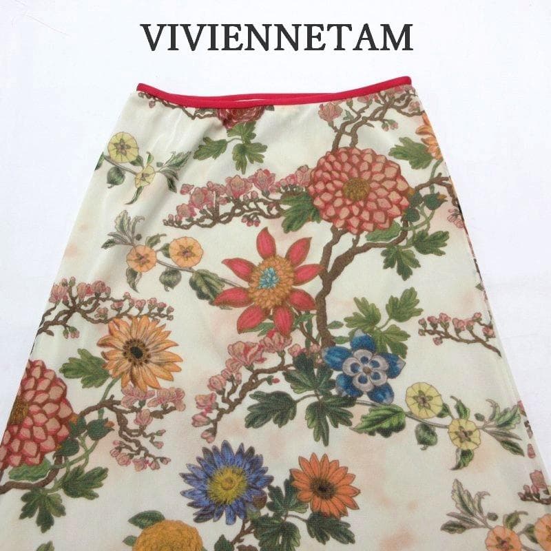 MY2055▲VIVIENNETAM▲ヴィヴィアンタム スカート シアー 0