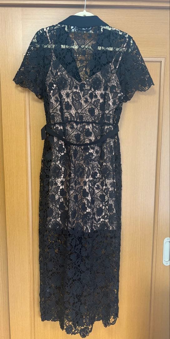 self-portrait 黒レースドレス　UK10