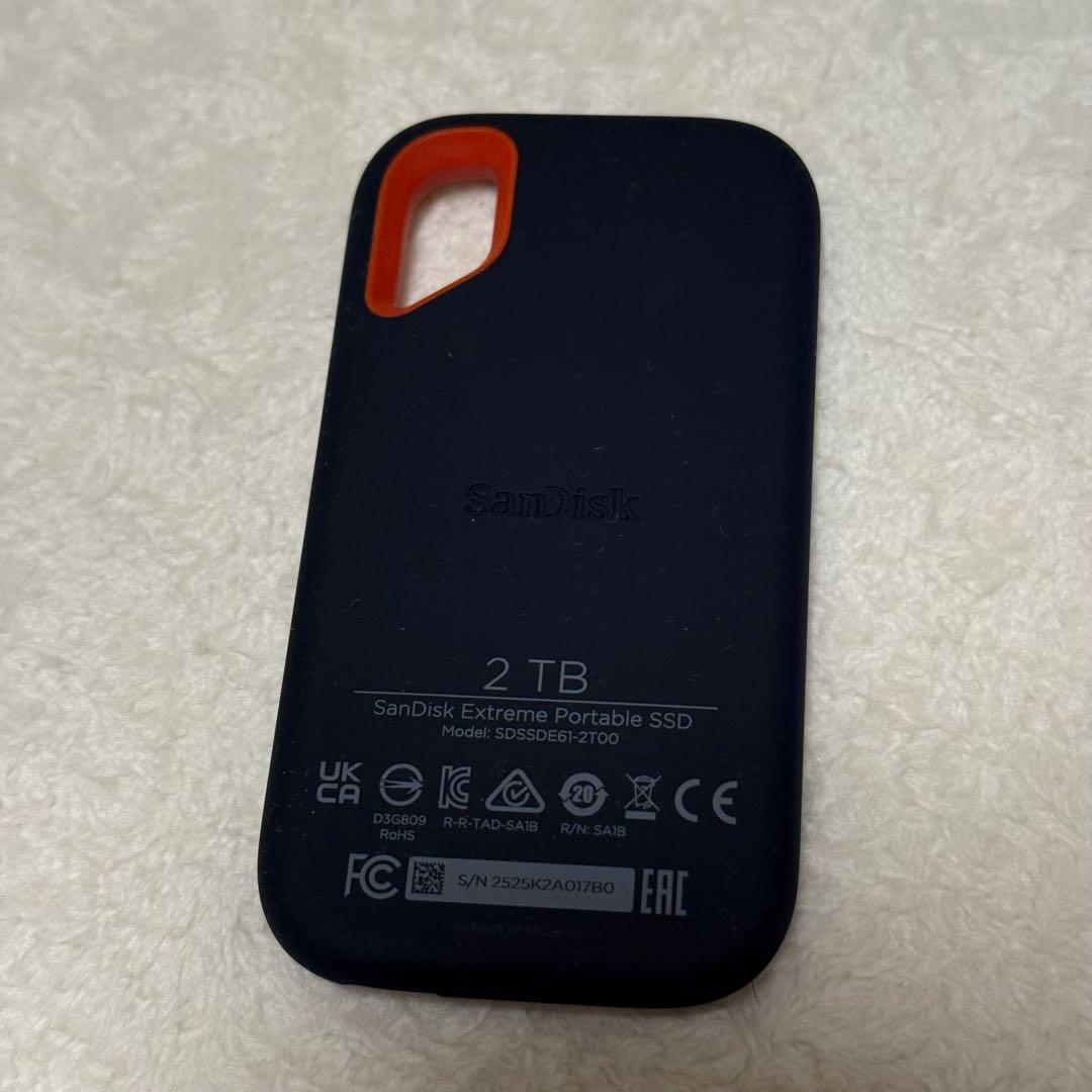 使用品 SanDisk Extreme Portable SSD 2TB