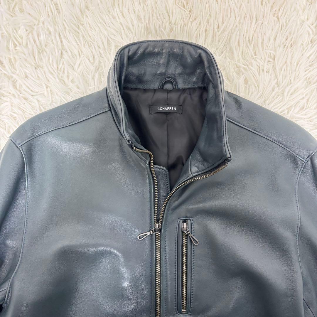 サイズXL！SCHAFFEN シャッフェン ラムレザー ライダースジャケット 4
