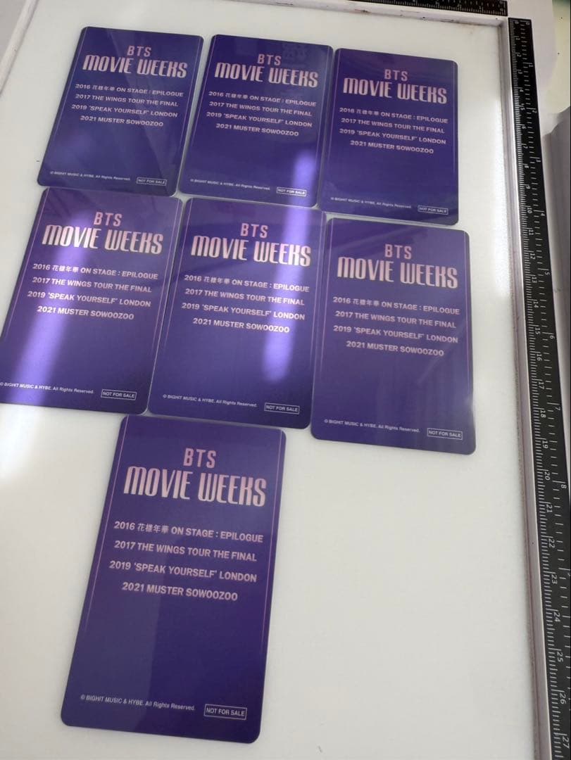 BTS MOVIE WEEKS フォトカード　 7枚セット