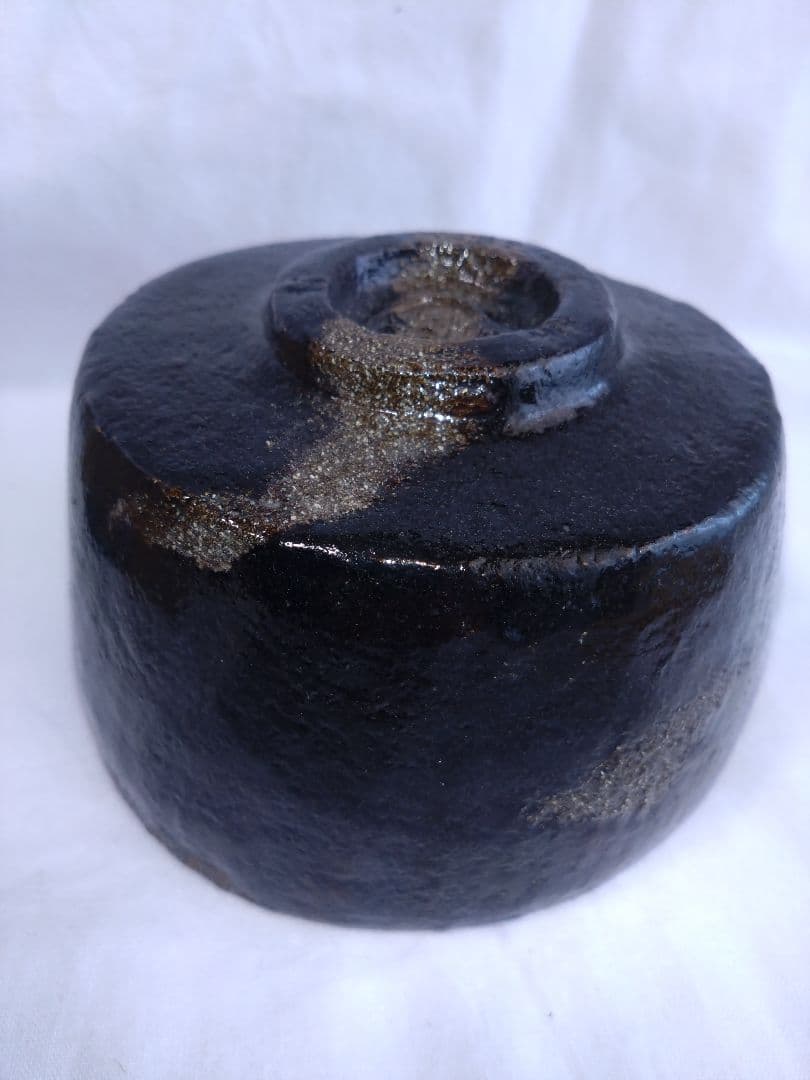 光悦写 茶碗【鉄壁】佐々木昭楽造　抹茶茶碗　黒楽茶碗 美品