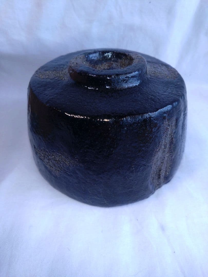 光悦写 茶碗【鉄壁】佐々木昭楽造　抹茶茶碗　黒楽茶碗 美品