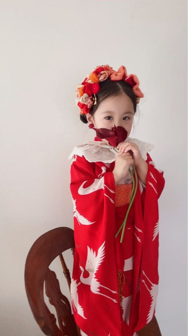 a*m様 七五三　七五三髪飾り　ヘッドドレス　着物髪飾り　リメイク髪飾り　042