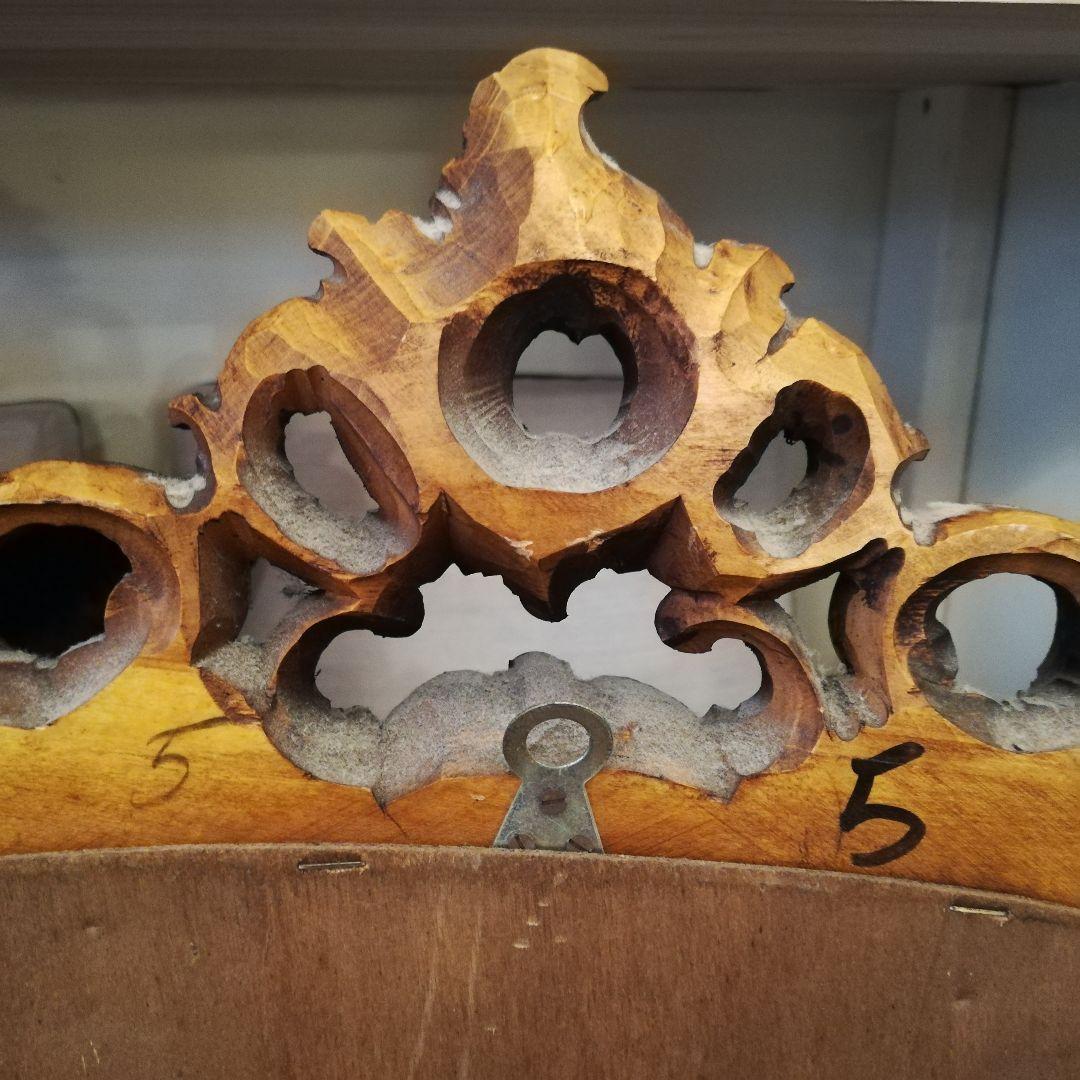 ◇大型アンティーク ヴィンテージ 無垢材フレーム ウォールミラー