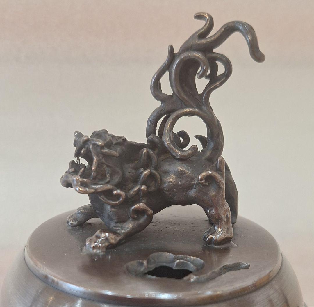 高岡銅器　龍地紋香炉