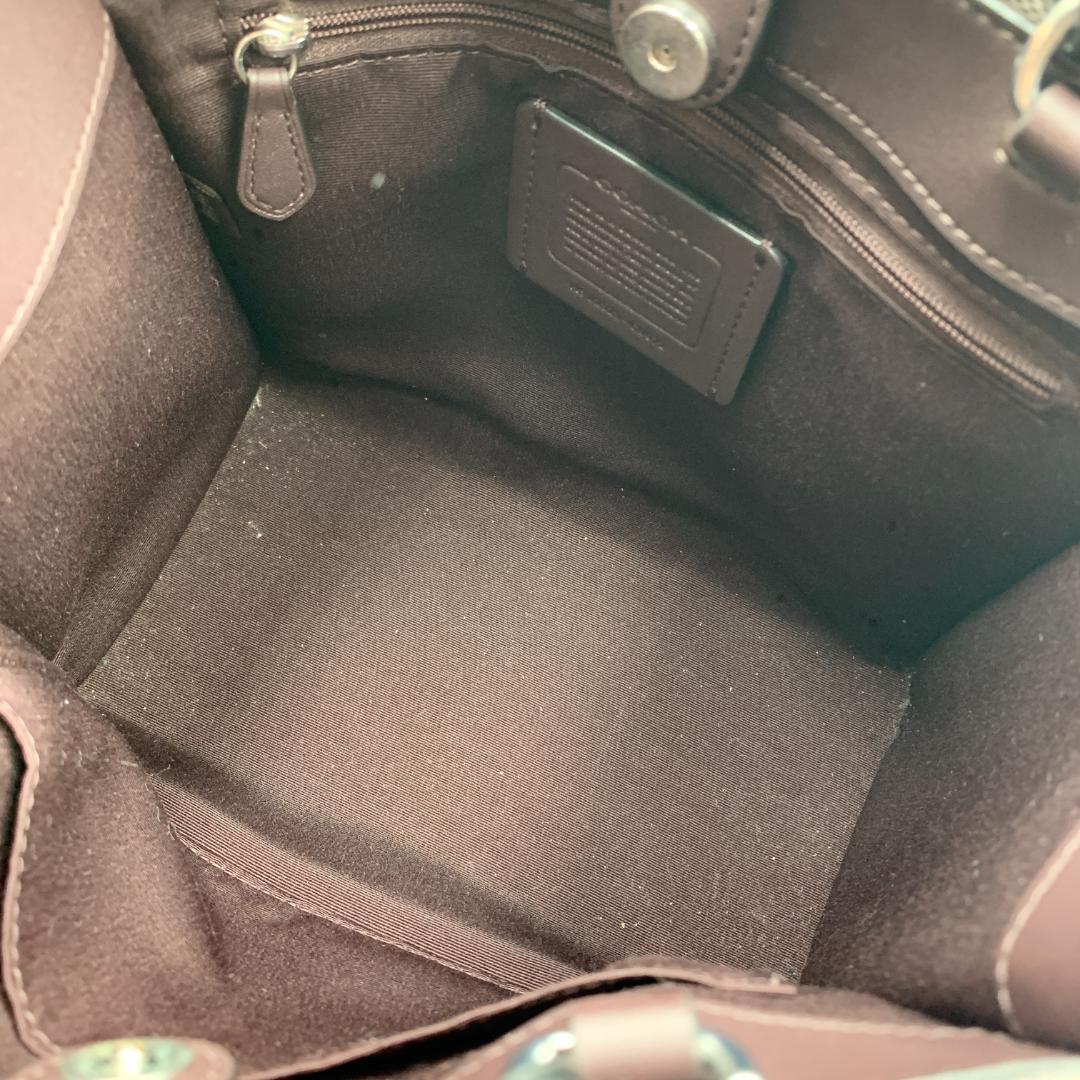 美品 コーチCOACH キャンバス レザー 2way ショルダーバッグ スター