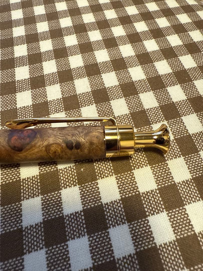 こぶた工房　極上花梨瘤紅白グロテスク　シャープペンシル0.5 おまけ付き