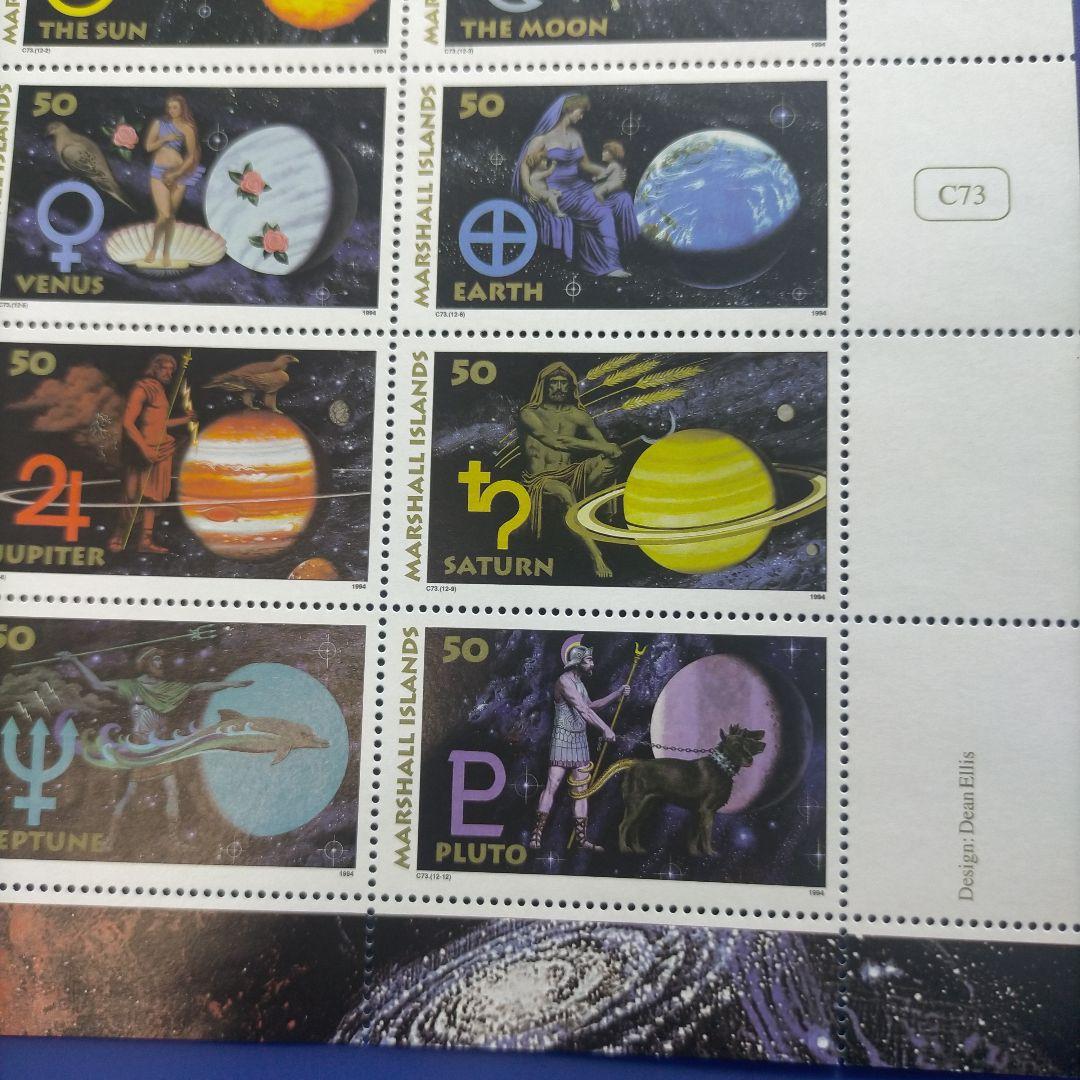 4644 外国切手 マーシャル諸島 1994年 太陽系 神話と星座等 シート