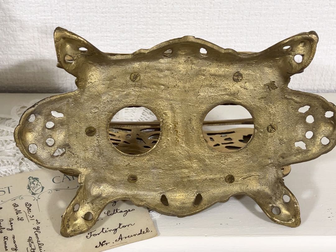 真鍮のレターホルダー＊イギリスアンティーク