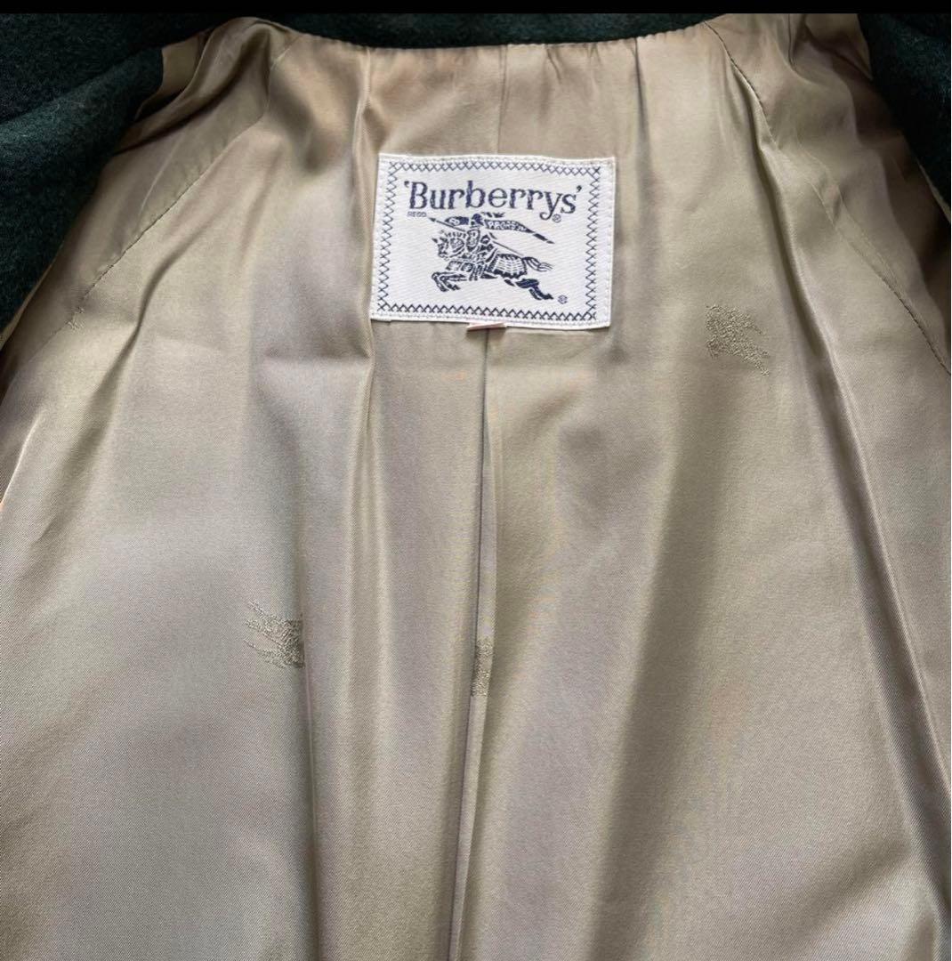 【バーバリー】カシミア混　チェスターコート