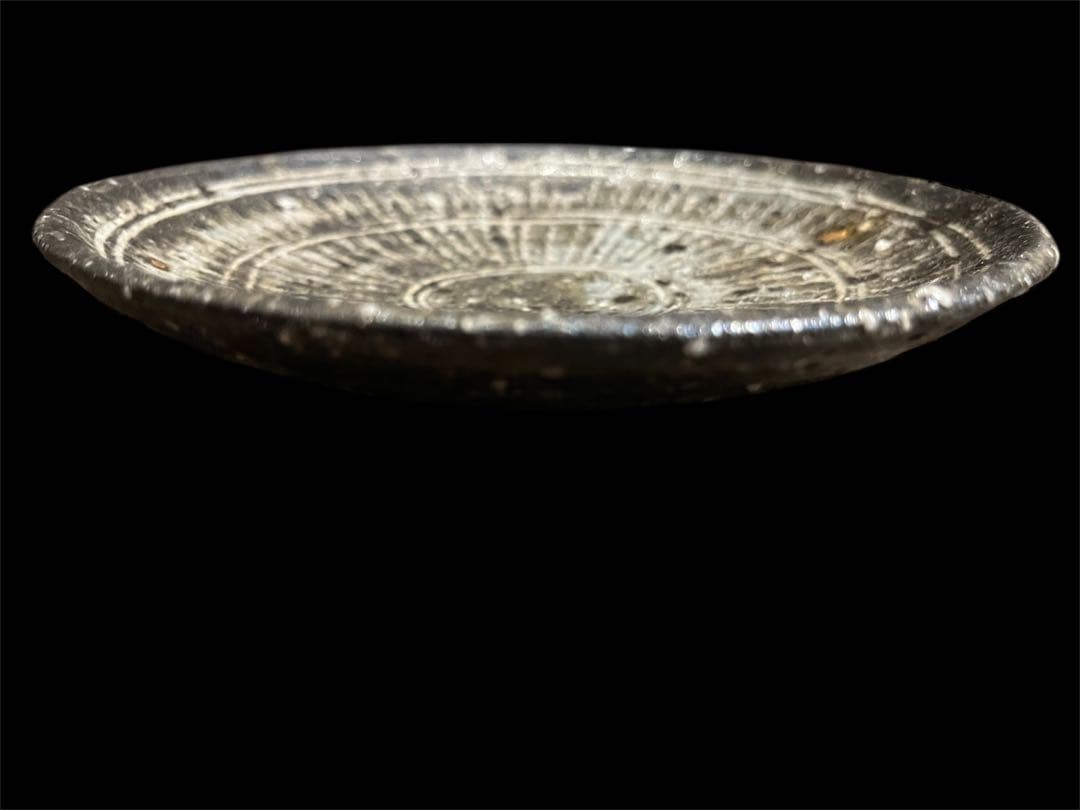 八田亨/黒三島/5寸（約15.5cm）民藝 皿