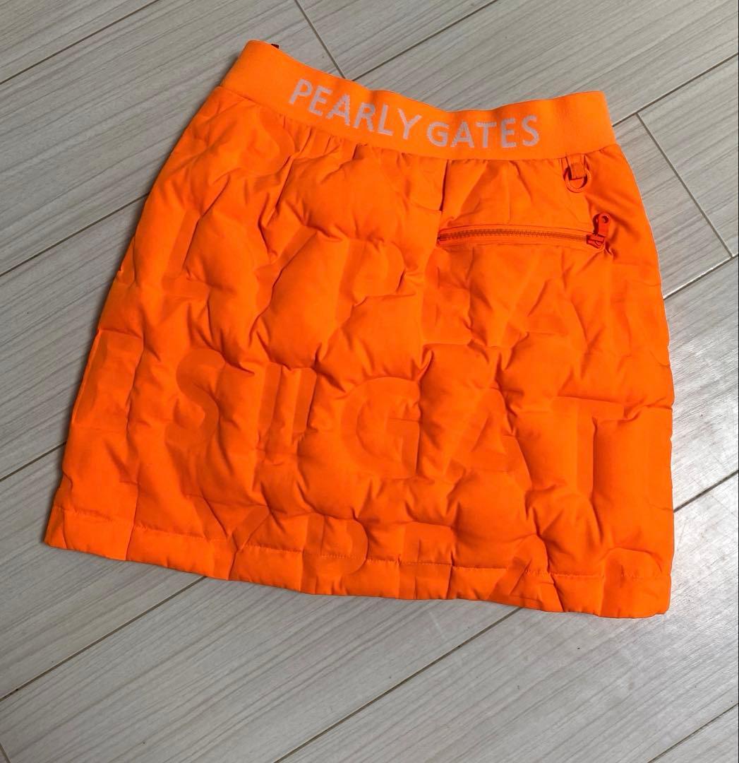 パーリーゲイツ　ダウンスカート　ロゴ　ゴルフウェア