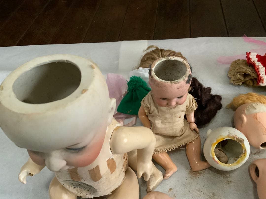 和製ビスクドールなど、ジャンク品一括