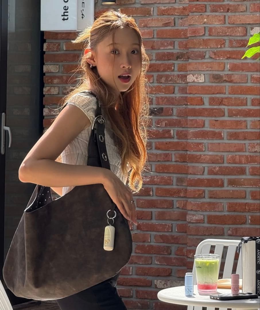 LETERIE バックルリバーシブルショルダーバッグ