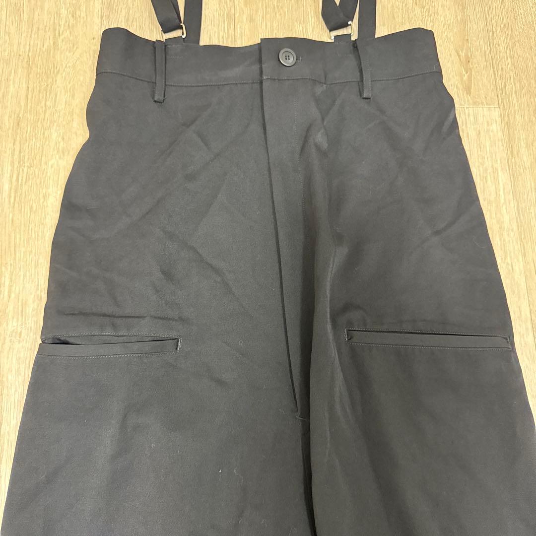 LIMI feu サルエルパンツ　サスペンダー　黒　S