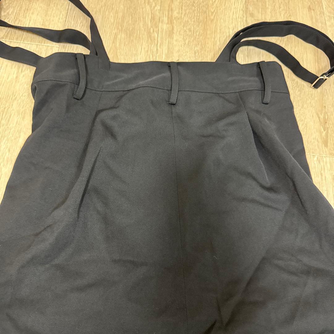 LIMI feu サルエルパンツ　サスペンダー　黒　S