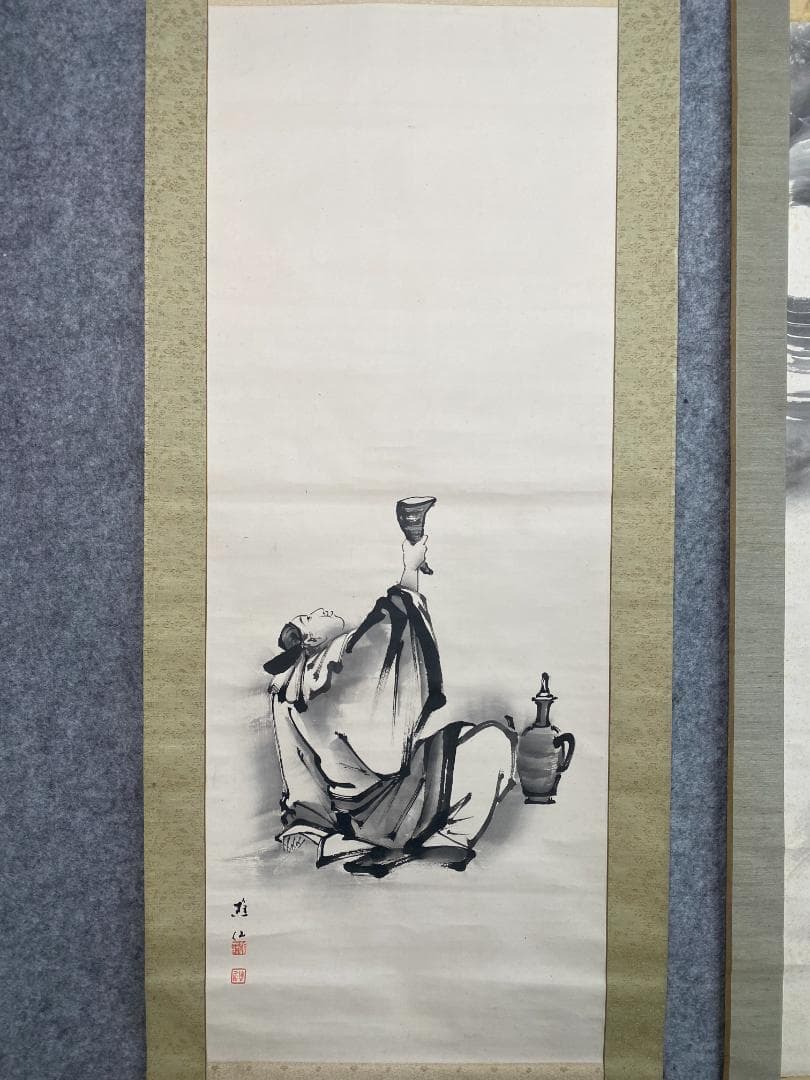 近藤樵仙 水墨図 三幅 熊本 肥後 師杉谷雪樵 掛軸24102509