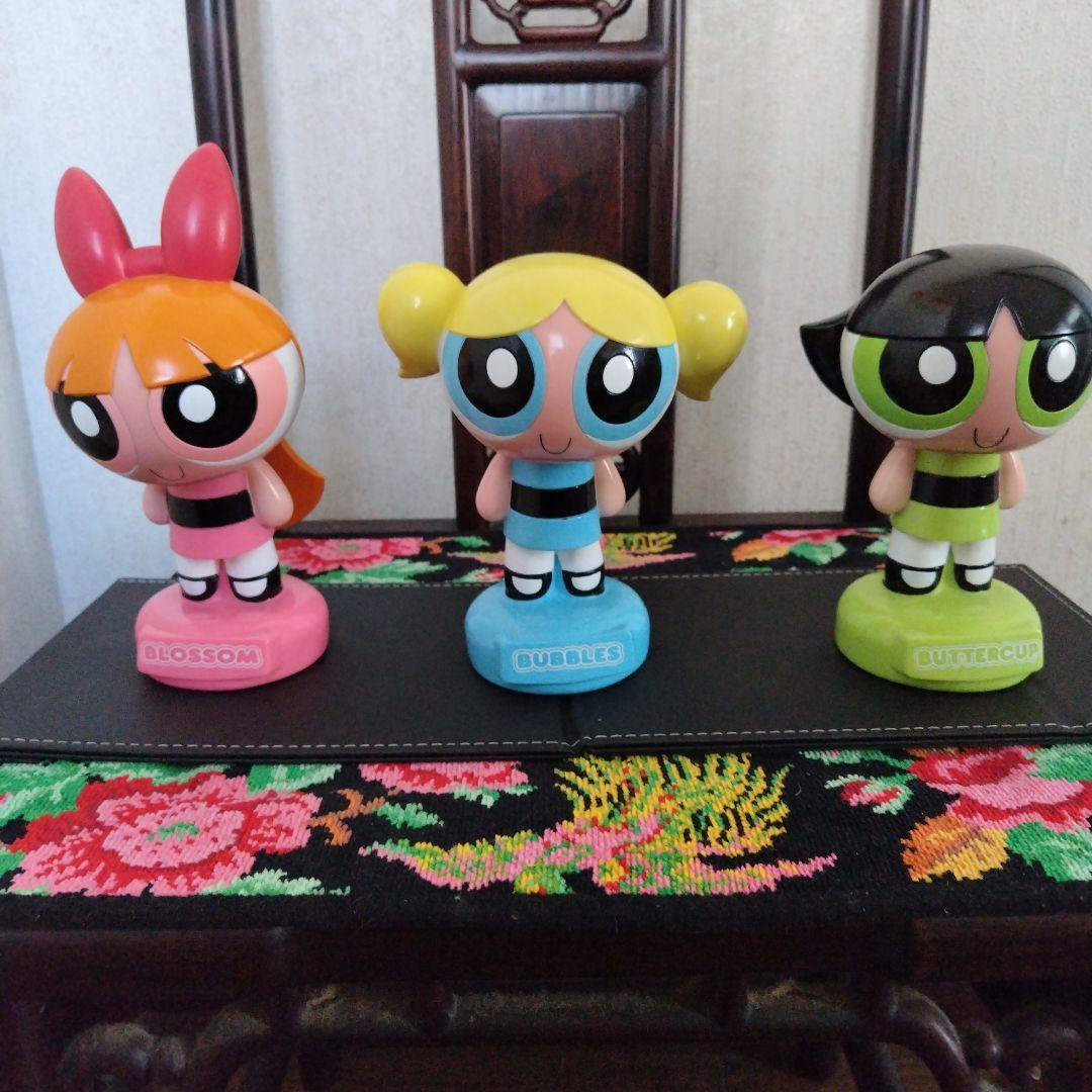 レア ★パワーパフガールズ 貯金箱 3体セット フィギュア